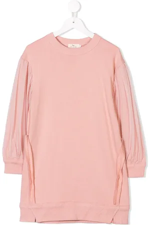 Le pandorine Tulle sleeve sweater dress