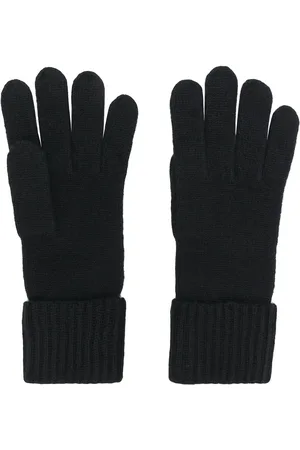 N.PEAL Cashmere ribbed gloves