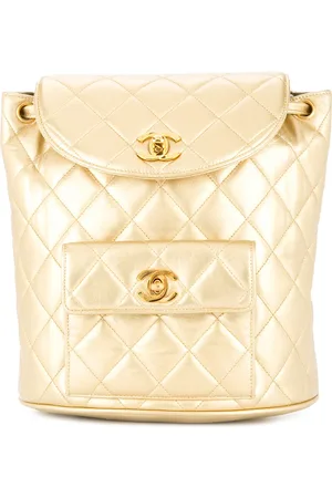 CHANEL 1991-1994 quilted CC chain backpack