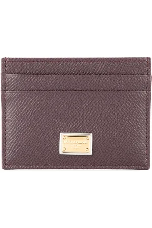 Dolce & Gabbana Logo-tag leather card holder