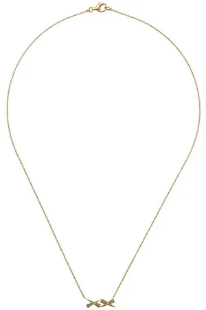Daou 18kt yellow Kisses diamond necklace