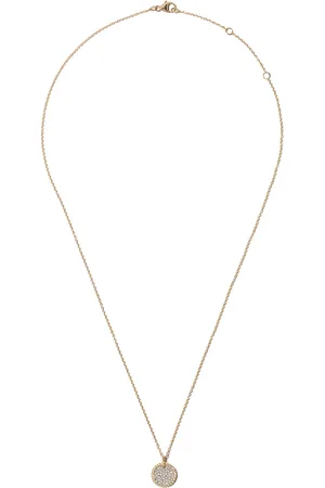 David Yurman 18kt yellow Cable Collectibles diamond necklace