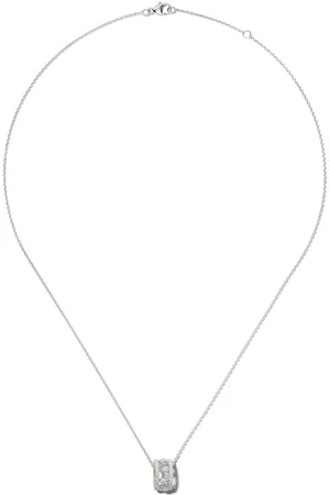 De Beers 18kt white gold Dewdrop diamond pendant necklace