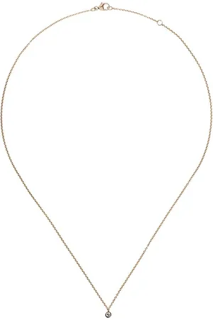 De Beers 18kt yellow My First De Beers one diamond pendant necklace