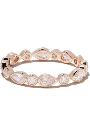 De Beers 18kt rose gold Petal diamond band