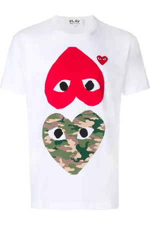 Comme des Garçons Hearts print T-shirt