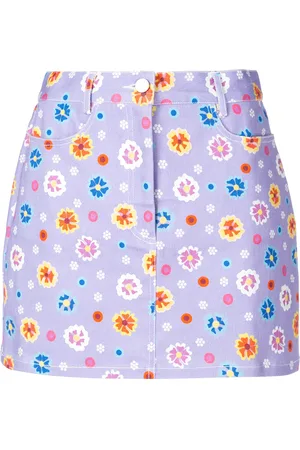 LHD Floral print a-line skirt