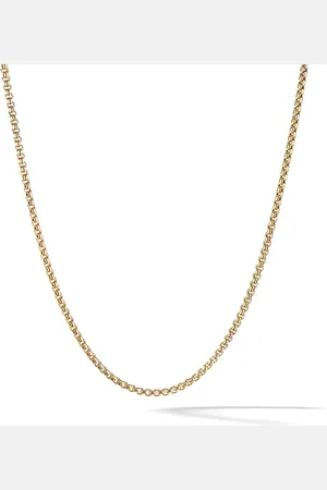 David Yurman 18kt yellow Box Chain Slider necklace (1.7mm)