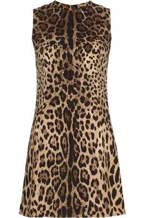 Dolce & Gabbana Leopard-print A-line minidress