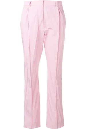 VALENTINO GARAVANI Pleated cropped trousers