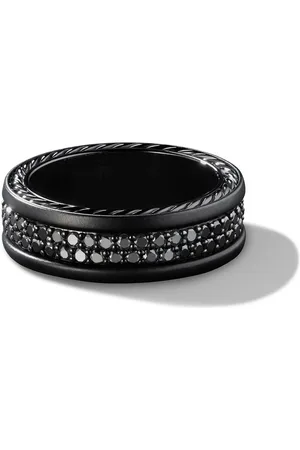 David Yurman Streamline Two Row diamond band ring (6.5mm)