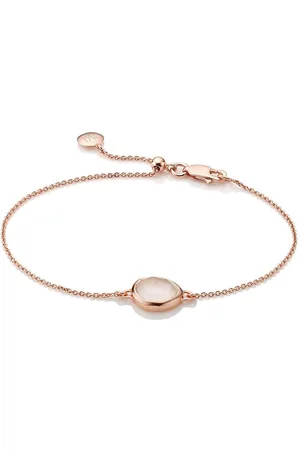 Monica Vinader Siren Fine Chain Rose Quartz bracelet