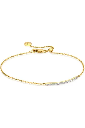 Monica Vinader Skinny Short Bar Diamond bracelet