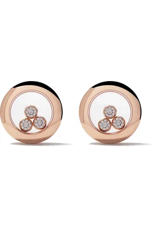 Chopard 18kt rose gold Happy Diamonds Icons ear pins