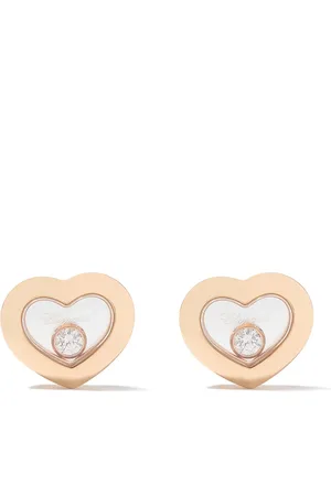Chopard 18kt rose gold Happy Diamonds Icons ear pins