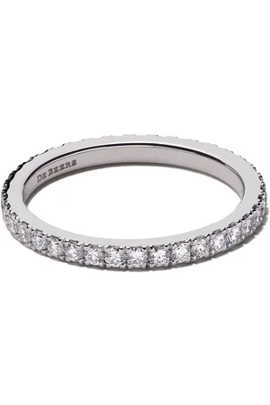 De Beers Platinum DB Classic full pavé diamond band