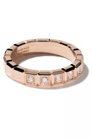 Chopard Women Rings - 18kt rose Ice Cube diamond ring