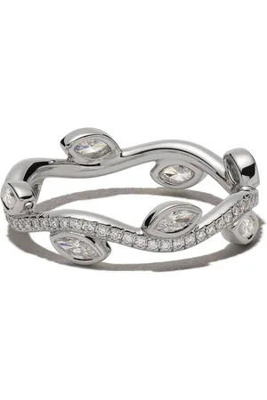 De Beers 18kt white gold Adonis Rose diamond band