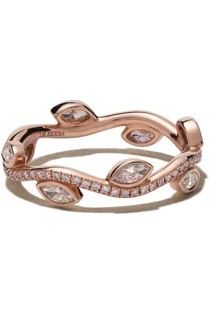 De Beers 18kt rose gold Adonis Rose diamond band