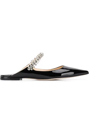 Jimmy Choo Bing crystal-embellished pointed flats