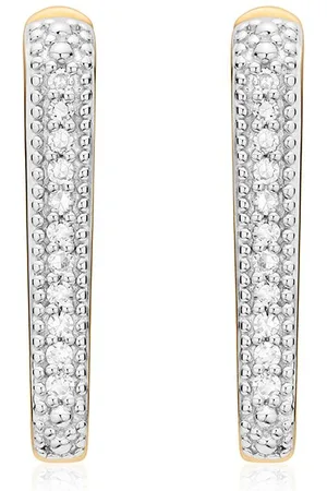 Monica Vinader Alta Capture Huggie Diamond earrings