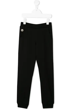 Philipp Plein Heart print studded track pants
