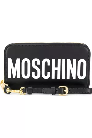 Moschino Logo print zipped wallet