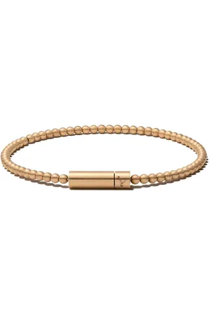 Le Gramme 18kt yellow brushed Le 15 Grammes beads bracelet