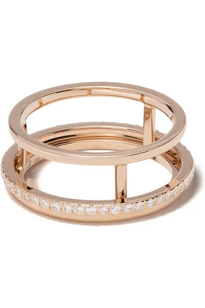 De Beers 18kt rose gold The Horizon diamond band
