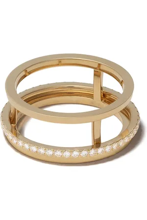 De Beers 18kt yellow The Horizon diamond ring