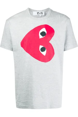 Comme des Garçons Heart print crew neck T-shirt