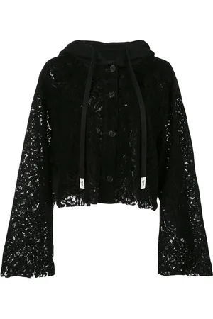 HACULLA Cropped lace see through hoodie