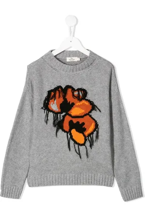 Le pandorine Floral knitted jumper