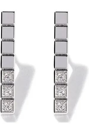 Chopard 18kt white gold Ice Cube Pure diamond earrings