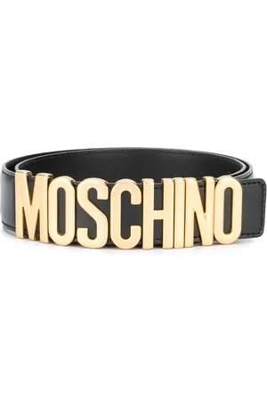 Moschino Logo plaque belt