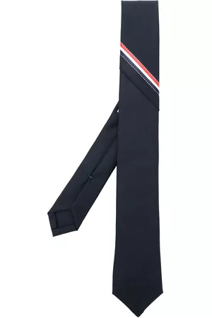 Thom Browne Men Bow Ties - RWB selvedge super 120s twill necktie