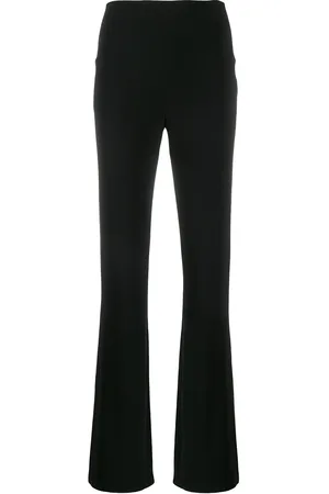 Norma Kamali High waisted straight-leg trousers