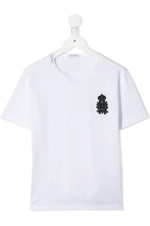 Dolce & Gabbana Heraldic-patch cotton T-shirt