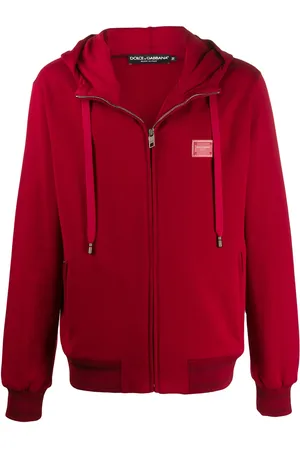 Dolce & Gabbana Logo-tag zip-up hoodie