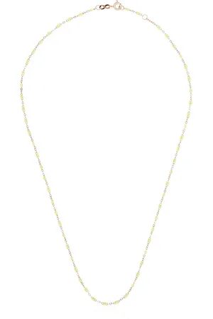 GIGI CLOZEAU 18kt rose gold and beaded necklace