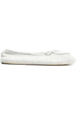 N.PEAL Bow tie slippers