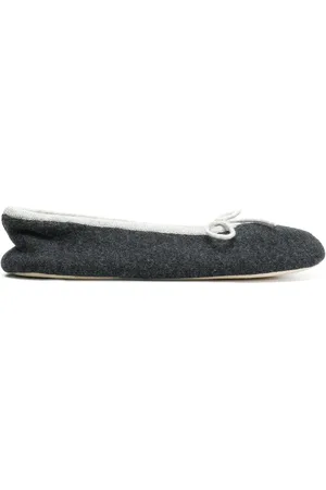 N.PEAL Bow tie slippers
