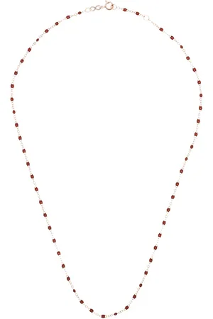 GIGI CLOZEAU 18kt rose gold beaded necklace
