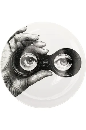 FORNASETTI Graphic print plate