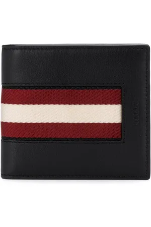 Bally Striped trim bifold wallet