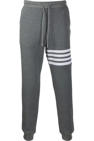 Thom Browne 4-Bar waffle stitch track pants