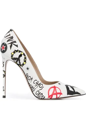 LE SILLA Printed pointed-toe pumps