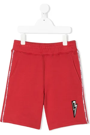 Neil Barrett Logo-trimmed track short