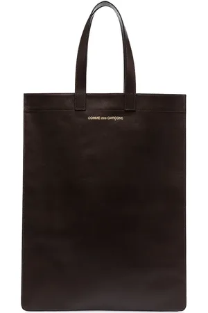 Comme des Garçons Logo-print leather tote bag