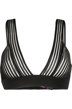MAISON CLOSE Striped triangle bra